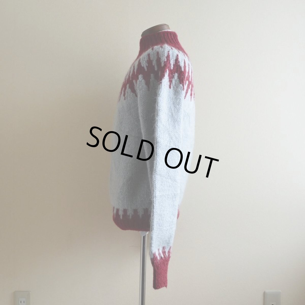 画像4: ノルディックセーター　 実寸M  (4)