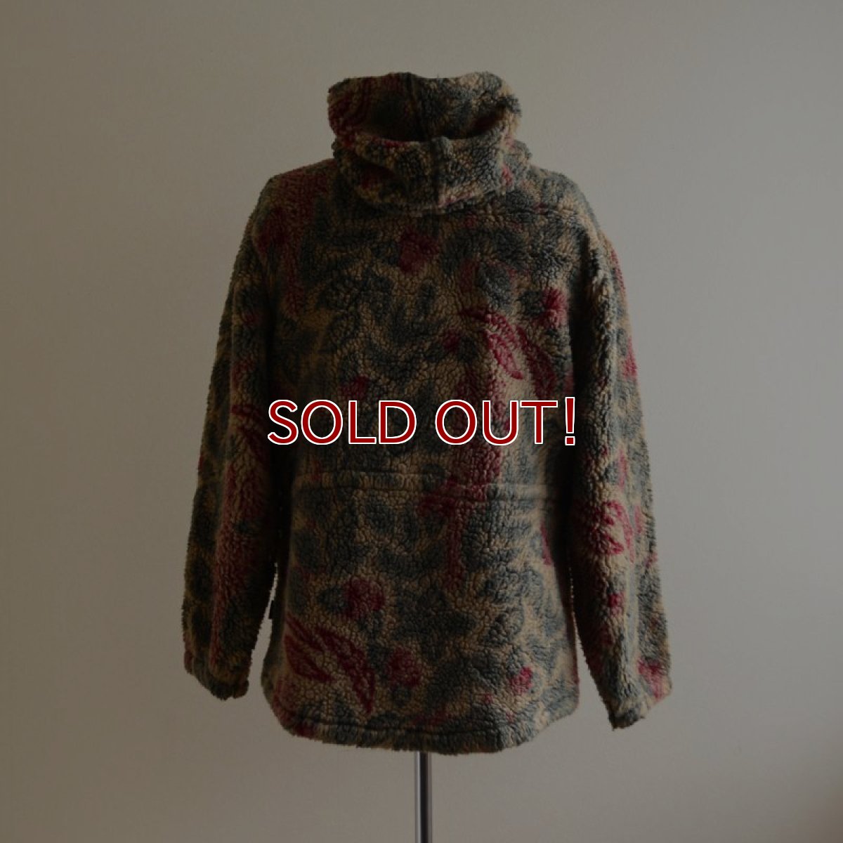画像3: 1990s Woolrich フルジップ総柄ボアパーカー　 表記WOMEN'S S  (3)