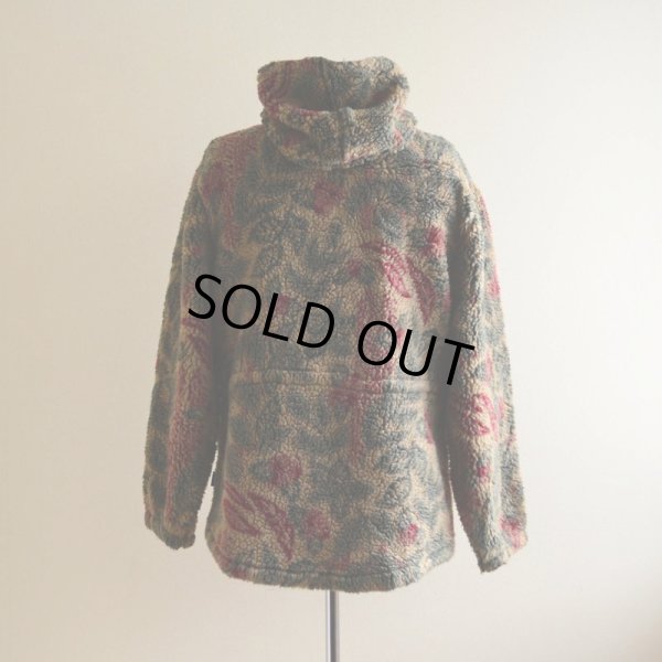 画像3: 1990s Woolrich フルジップ総柄ボアパーカー  表記WOMEN'S S