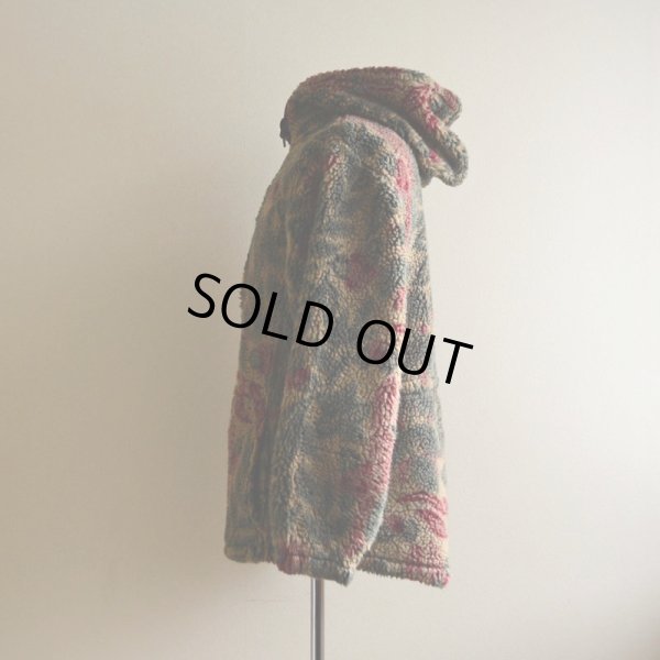 画像4: 1990s Woolrich フルジップ総柄ボアパーカー  表記WOMEN'S S