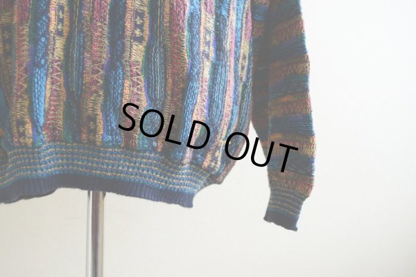 画像7: 1990s 3Dニットセーター　 実寸L-XL 