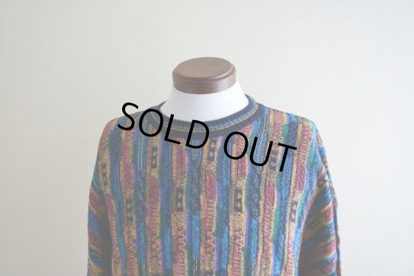 画像6: 1990s 3Dニットセーター　 実寸L-XL 