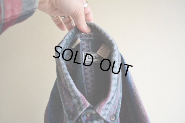 画像5: 1990s L.L.Bean 総柄ネルシャツ　 表記L 