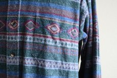 画像7: 1990s L.L.Bean 総柄ネルシャツ　 表記L  (7)