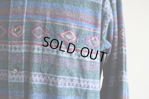 画像7: 1990s L.L.Bean 総柄ネルシャツ　 表記L 