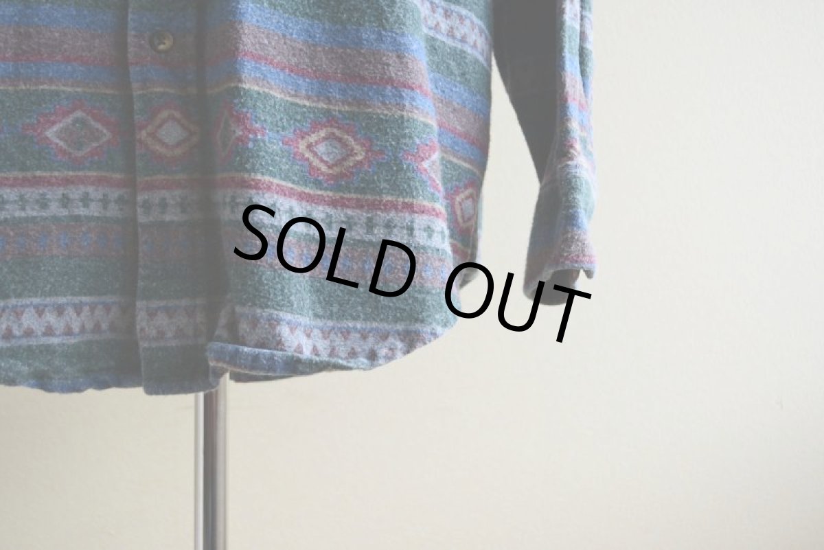 画像8: 1990s L.L.Bean 総柄ネルシャツ　 表記L  (8)