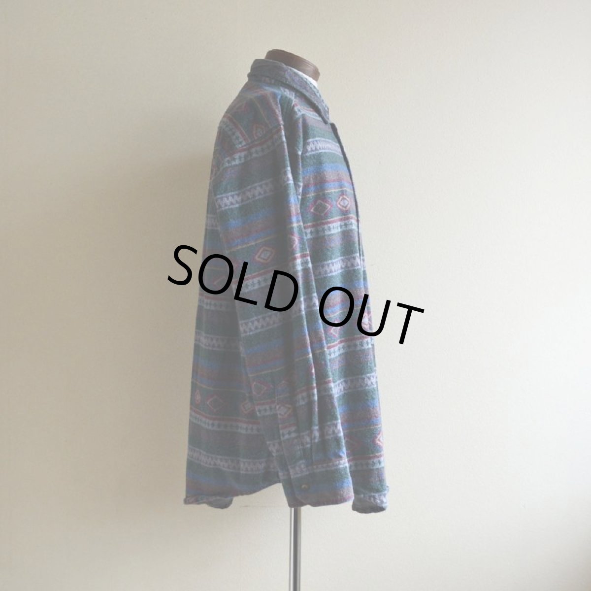 画像2: 1990s L.L.Bean 総柄ネルシャツ　 表記L  (2)