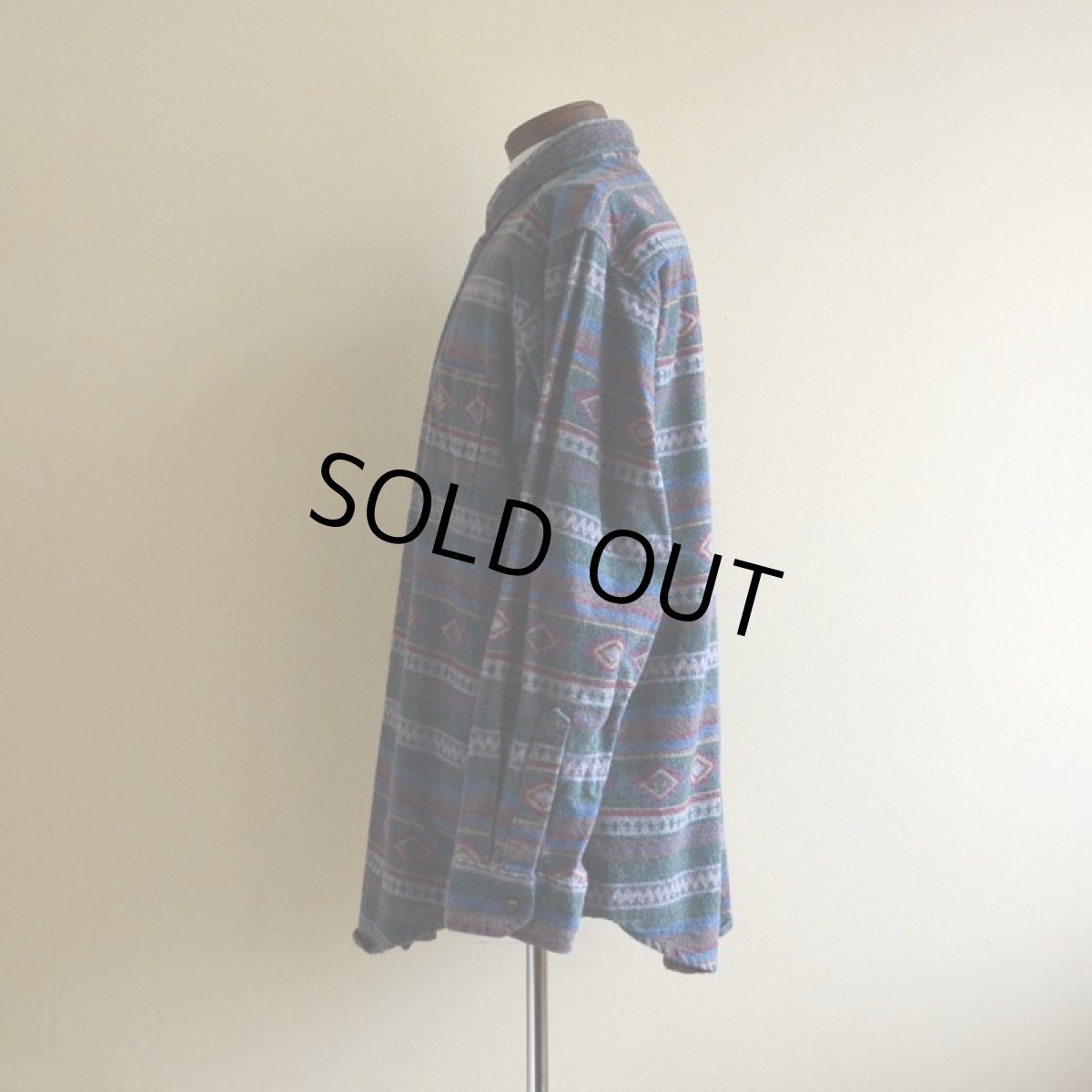 画像4: 1990s L.L.Bean 総柄ネルシャツ　 表記L  (4)