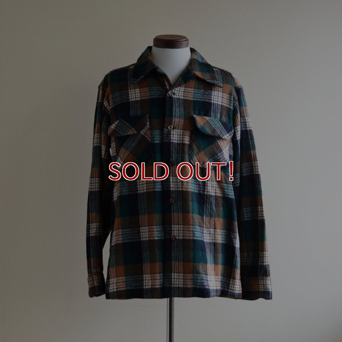 画像1: 1970s PENDLETON ウールシャツ　 表記L  (1)