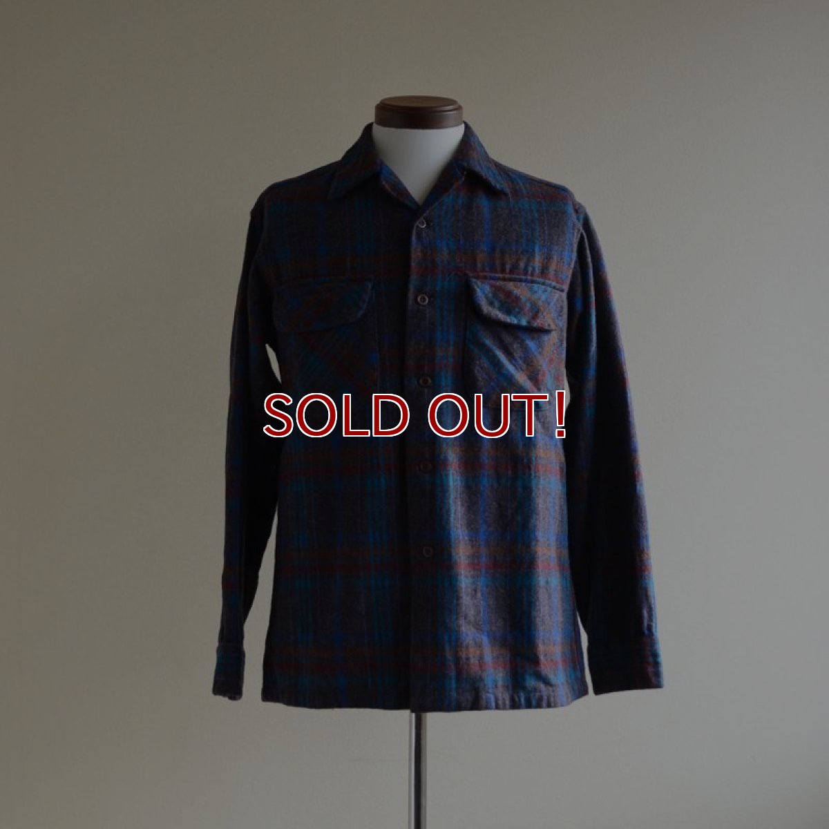 画像1: 1970s PENDLETON ウールシャツ　 表記S  (1)
