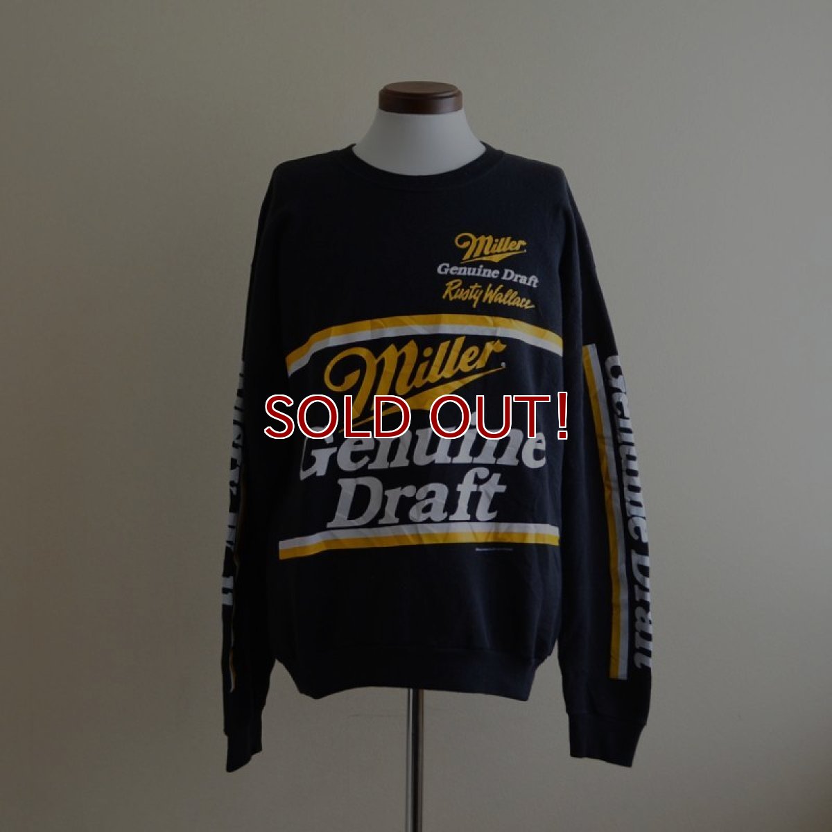 画像1: 1990s Miller Genuine Draft プリントスウェット　 表記L  (1)