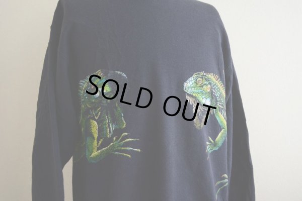 画像9: 1990s HARLEQUIN NATURE GRAPHICS イグアナスウェット　 表記L 
