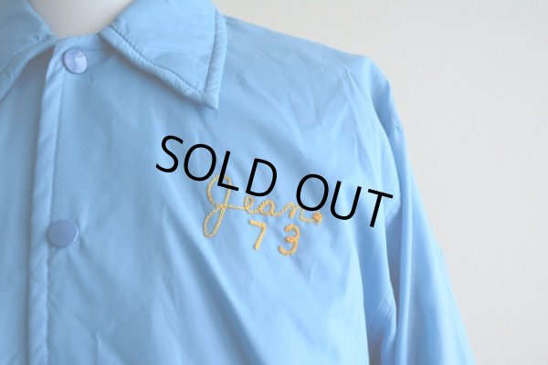 画像8: 1970s WEST WIND ナイロンコーチジャケット  チェーン刺繍  表記S