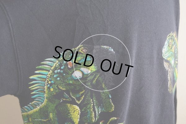 画像13: 1990s HARLEQUIN NATURE GRAPHICS イグアナスウェット　 表記L 