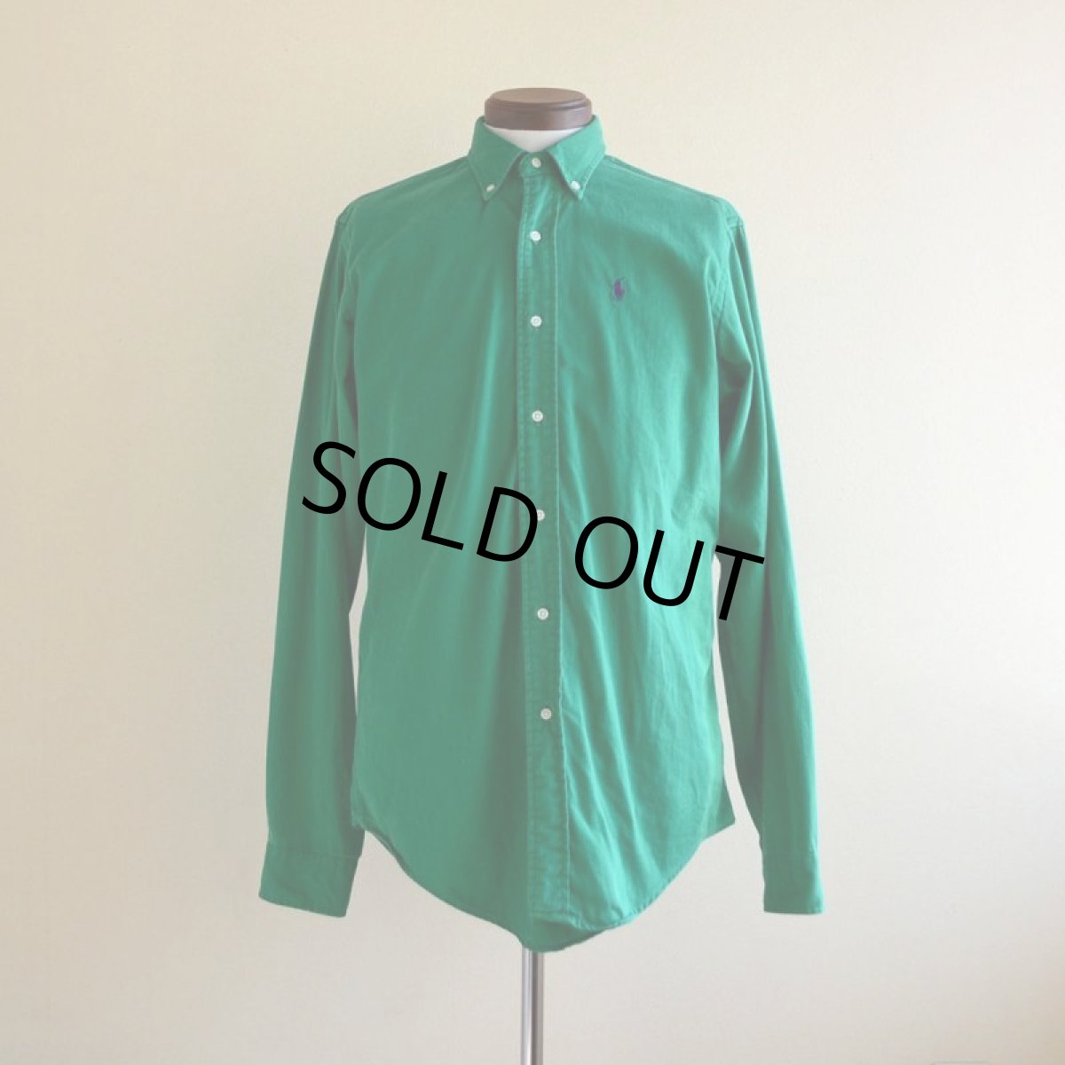 画像1: 1980s Polo Ralph Lauren ボタンダウンシャツ　 MADE IN USA　 表記BOY'S XL  (1)