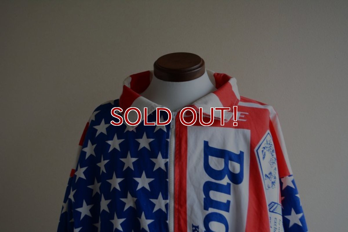 画像7: 1990s BUDWEISER 総柄コットンジャケット　 MADE IN USA　 表記L  (7)