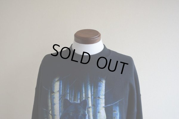 画像6: 1990s WILD WEAR 狼スウェット  表記L