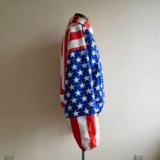 画像2: 1990s BUDWEISER 総柄コットンジャケット　 MADE IN USA　 表記L  (2)