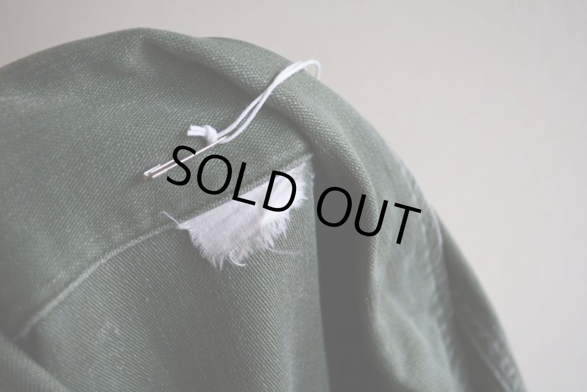 画像6: 1960s US.ARMY ユーティリティシャツ　 OG107 1st　 実寸M  (6)