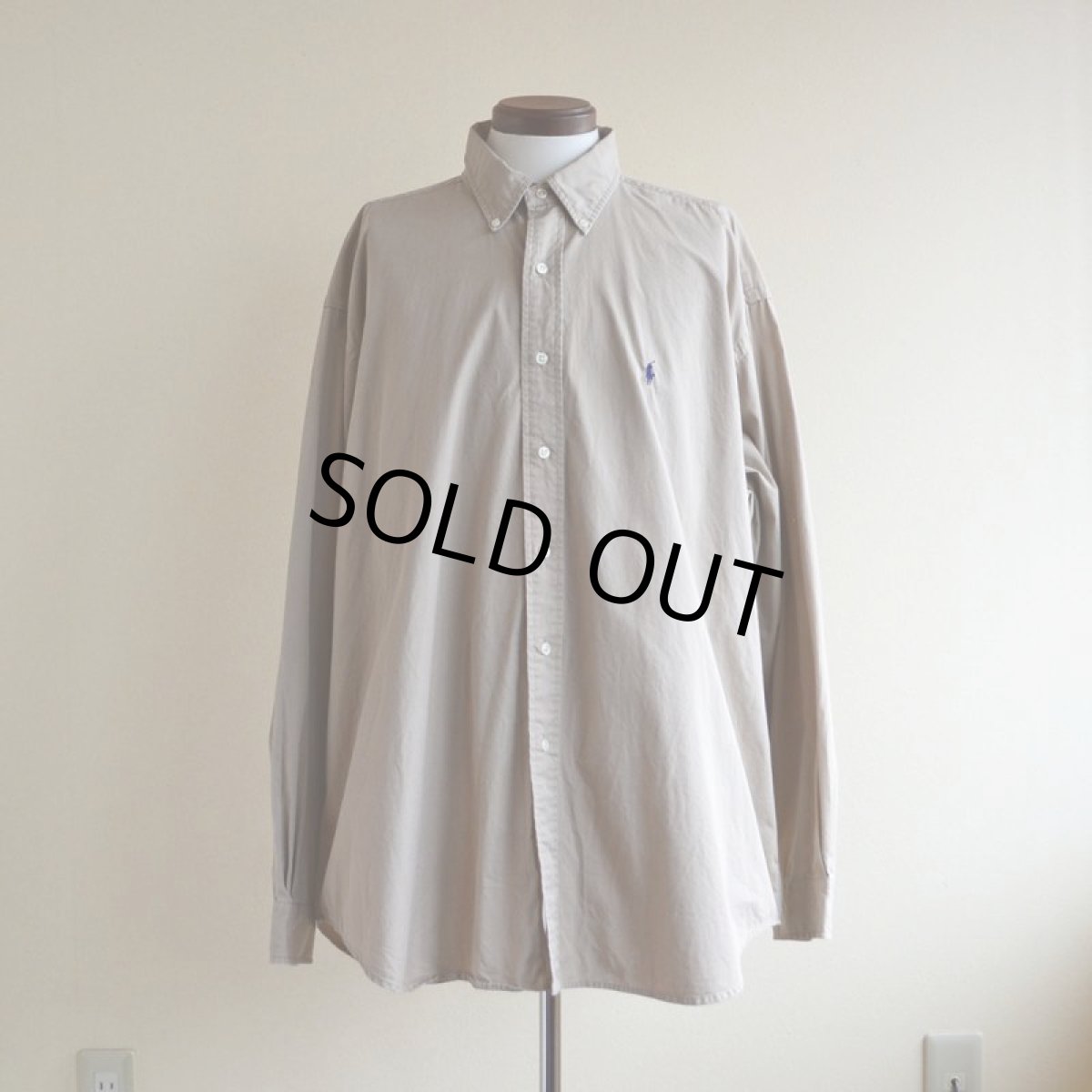 画像1: RalphLauren ボタンダウンシャツ　 表記XXL  (1)