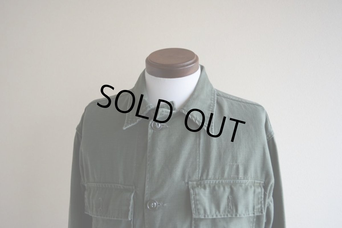 画像7: 1960s US.ARMY ユーティリティシャツ　 OG107 1st　 実寸M  (7)