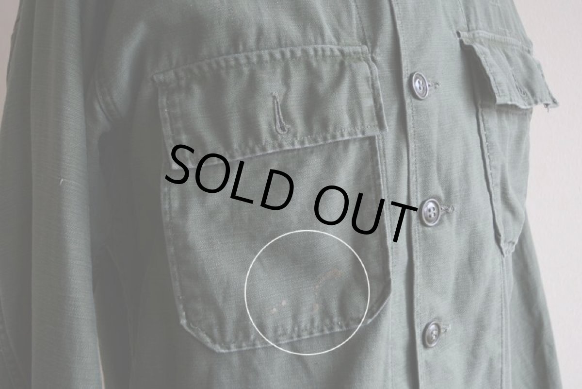 画像9: 1960s US.ARMY ユーティリティシャツ　 OG107 1st　 実寸M  (9)