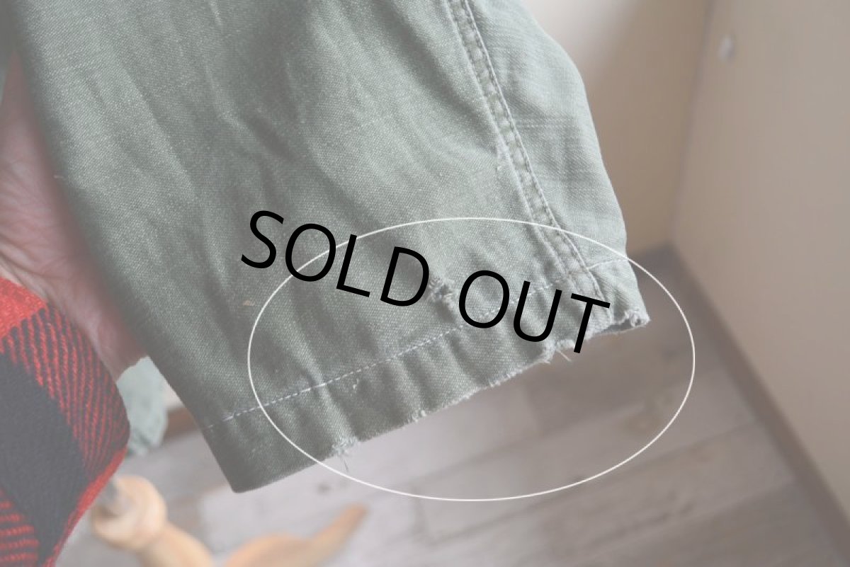 画像14: 1960s US.ARMY ユーティリティシャツ　 OG107 1st　 実寸M  (14)