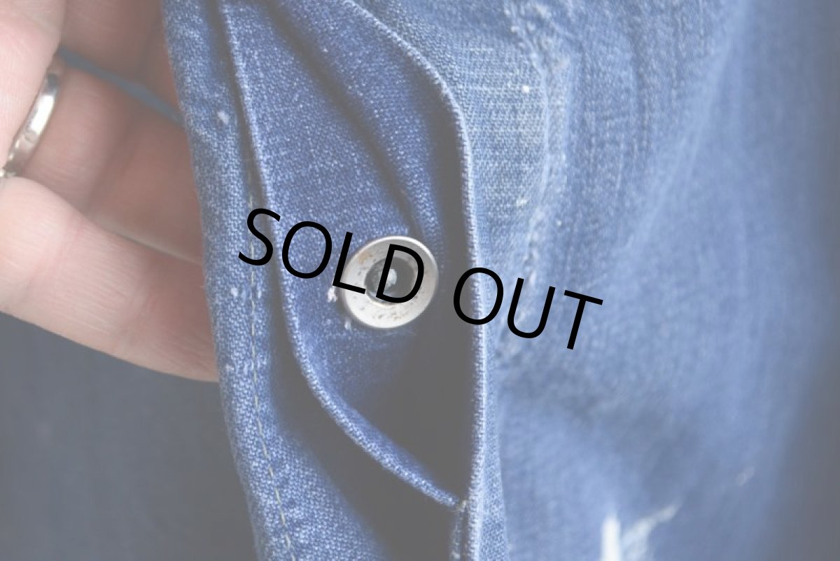 画像7: 1960s HERCULES デニムオーバーオール　 実寸W45(114cm)  (7)