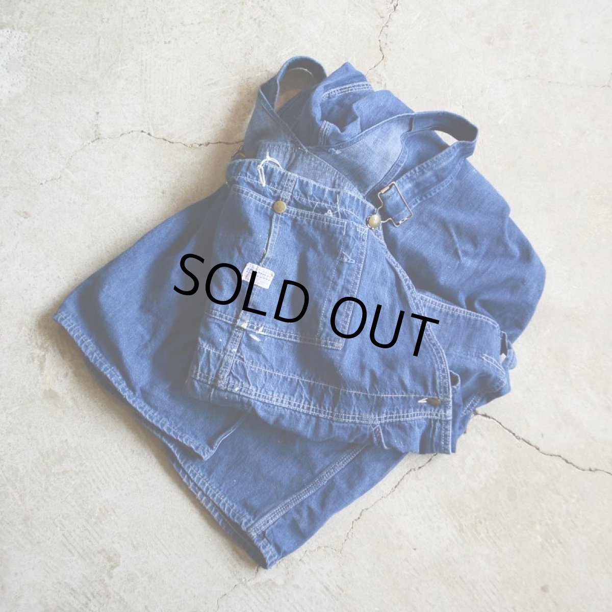 画像1: 1960s HERCULES デニムオーバーオール　 実寸W45(114cm)  (1)