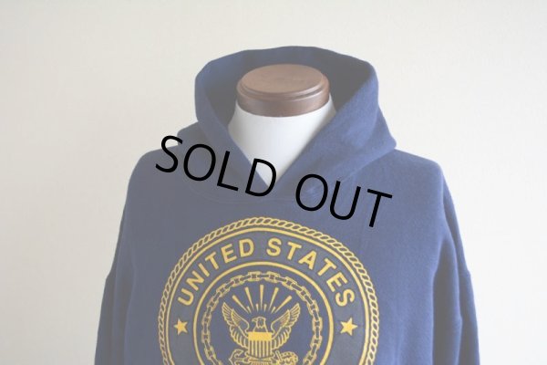 画像6: US.NAVY スウェットパーカー　 MADE IN USA　 表記L 
