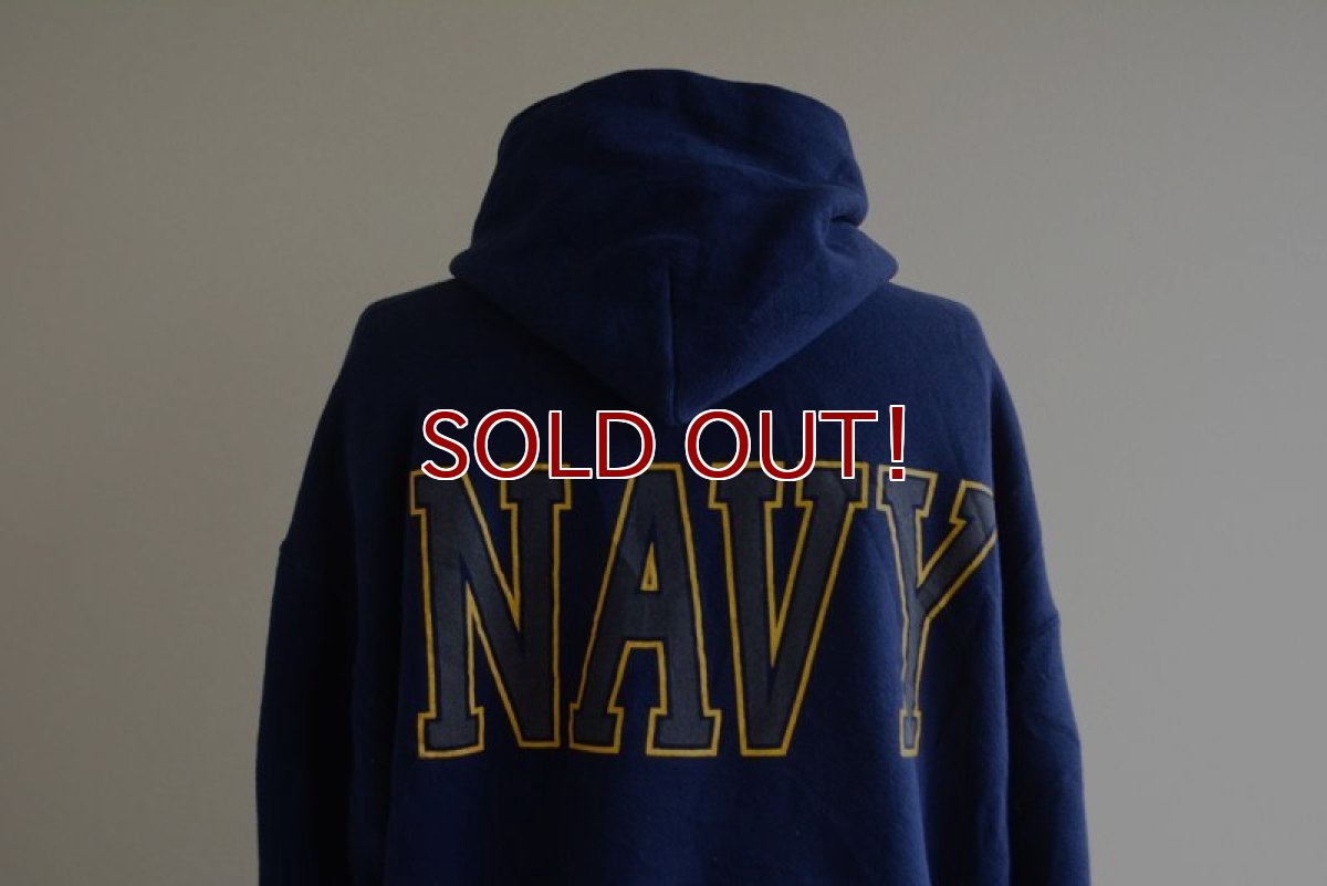 画像7: US.NAVY スウェットパーカー　 MADE IN USA　 表記L  (7)
