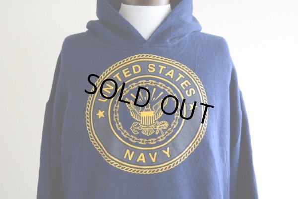 画像8: US.NAVY スウェットパーカー　 MADE IN USA　 表記L 