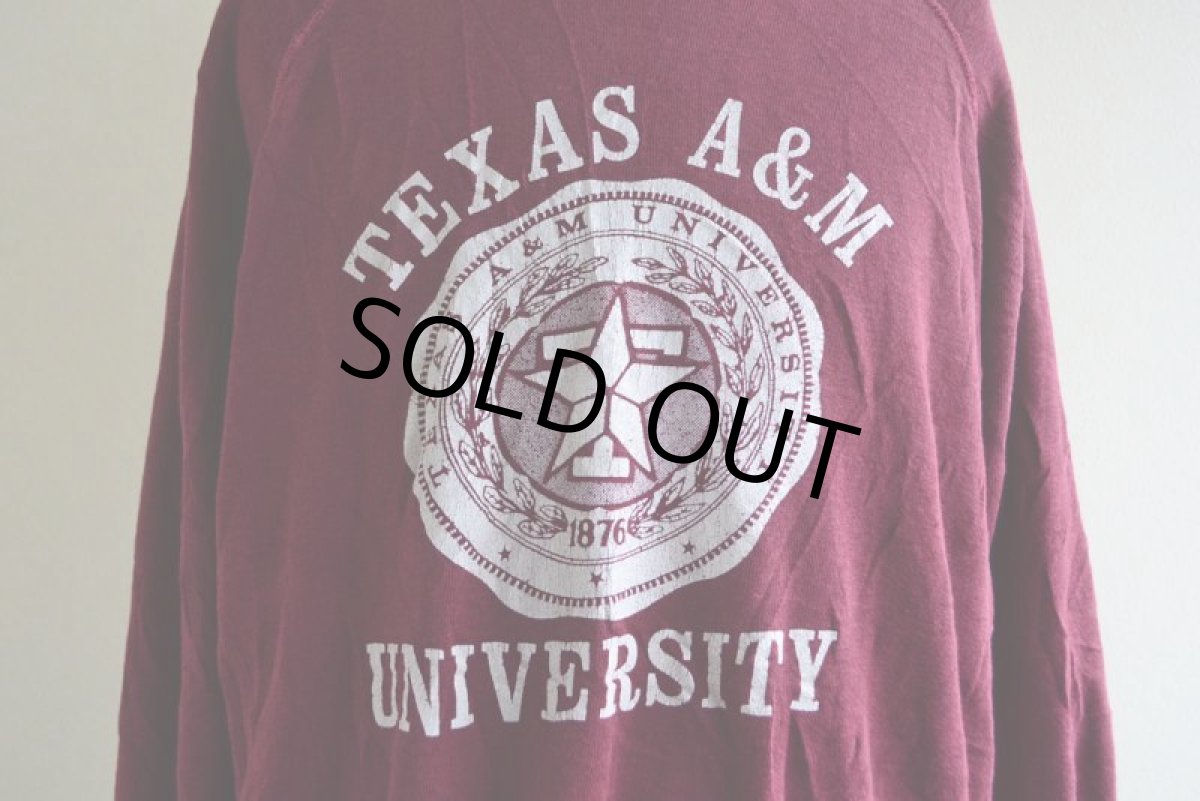 画像7: 1980s TEXAS A&M UNIVERSITY カレッジスウェット　 表記XL  (7)