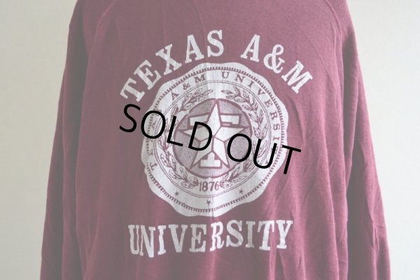画像7: 1980s TEXAS A&M UNIVERSITY カレッジスウェット　 表記XL 
