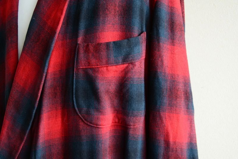 1960s PENDLETON ウールガウン オンブレチェック 表記L - 古着屋