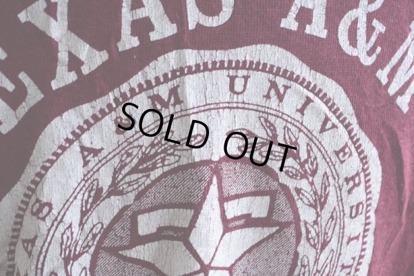 画像8: 1980s TEXAS A&M UNIVERSITY カレッジスウェット　 表記XL 