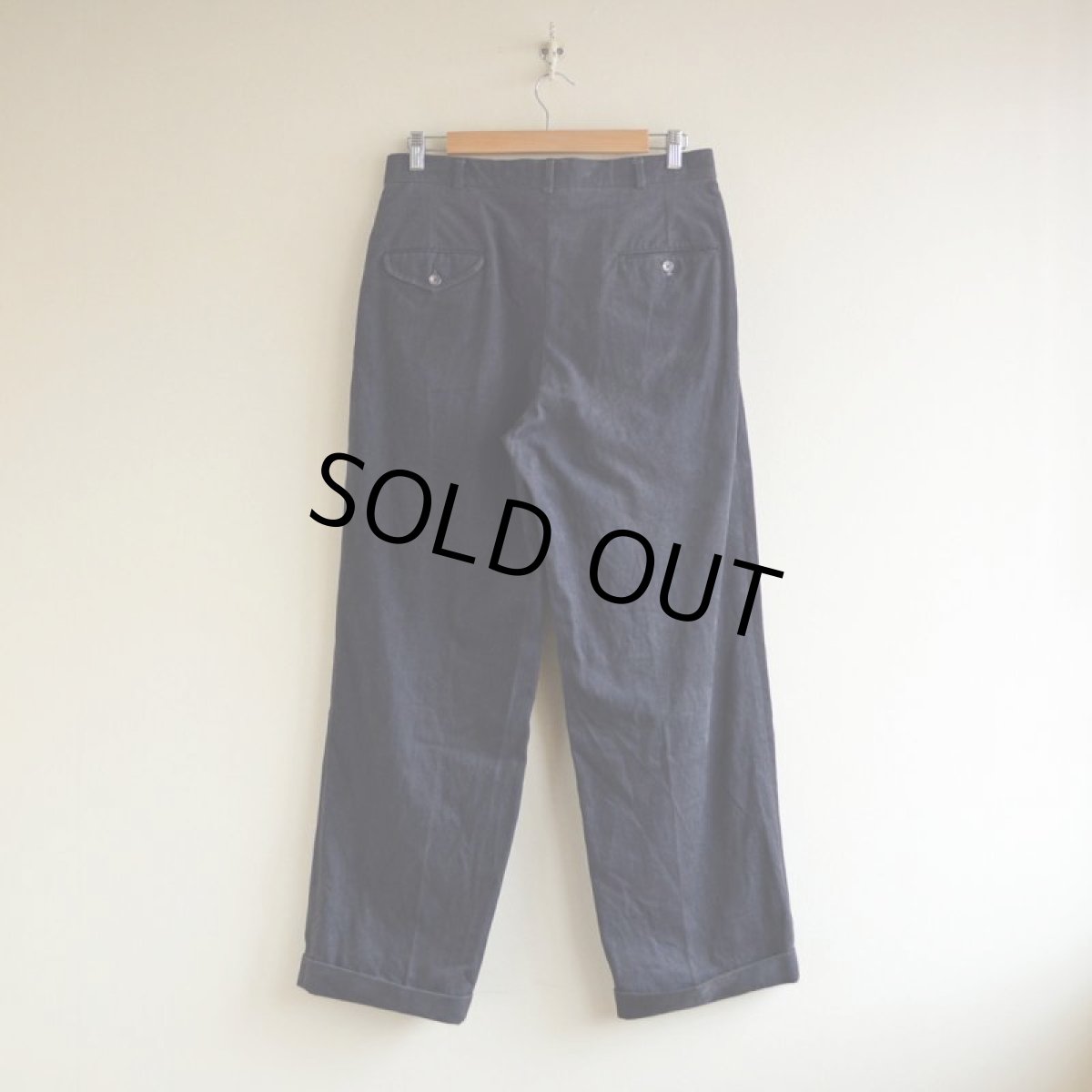 画像2: 1990s Polo by RalphLauren ツータックトラウザー　 実寸W33  (2)