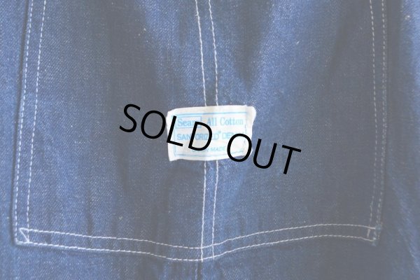 画像5: 1960s SEARS デニムオーバーオール　 表記36×34 