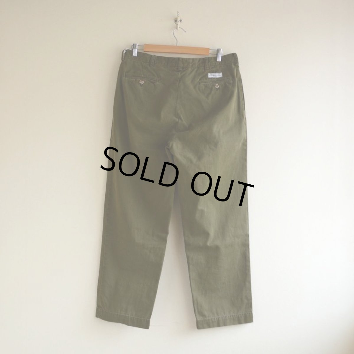 画像2: 1990s Polo by RalphLauren ツータックチノトラウザー　 表記34×30  (2)