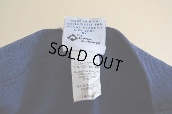 画像6: 1990s The Cotton Exchange US.NAVYロゴ リバースウィーブスウェット  表記L