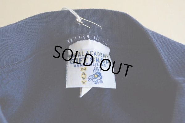 画像5: 1990s The Cotton Exchange US.NAVYロゴ リバースウィーブスウェット  表記L