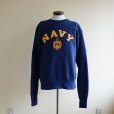 画像1: 1990s The Cotton Exchange US.NAVYロゴ リバースウィーブスウェット　<br>表記L<br> (1)