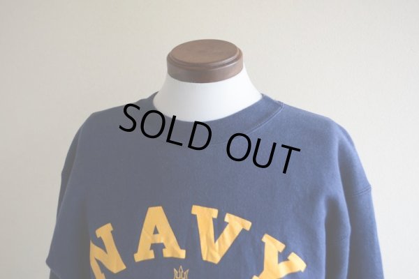 画像7: 1990s The Cotton Exchange US.NAVYロゴ リバースウィーブスウェット  表記L