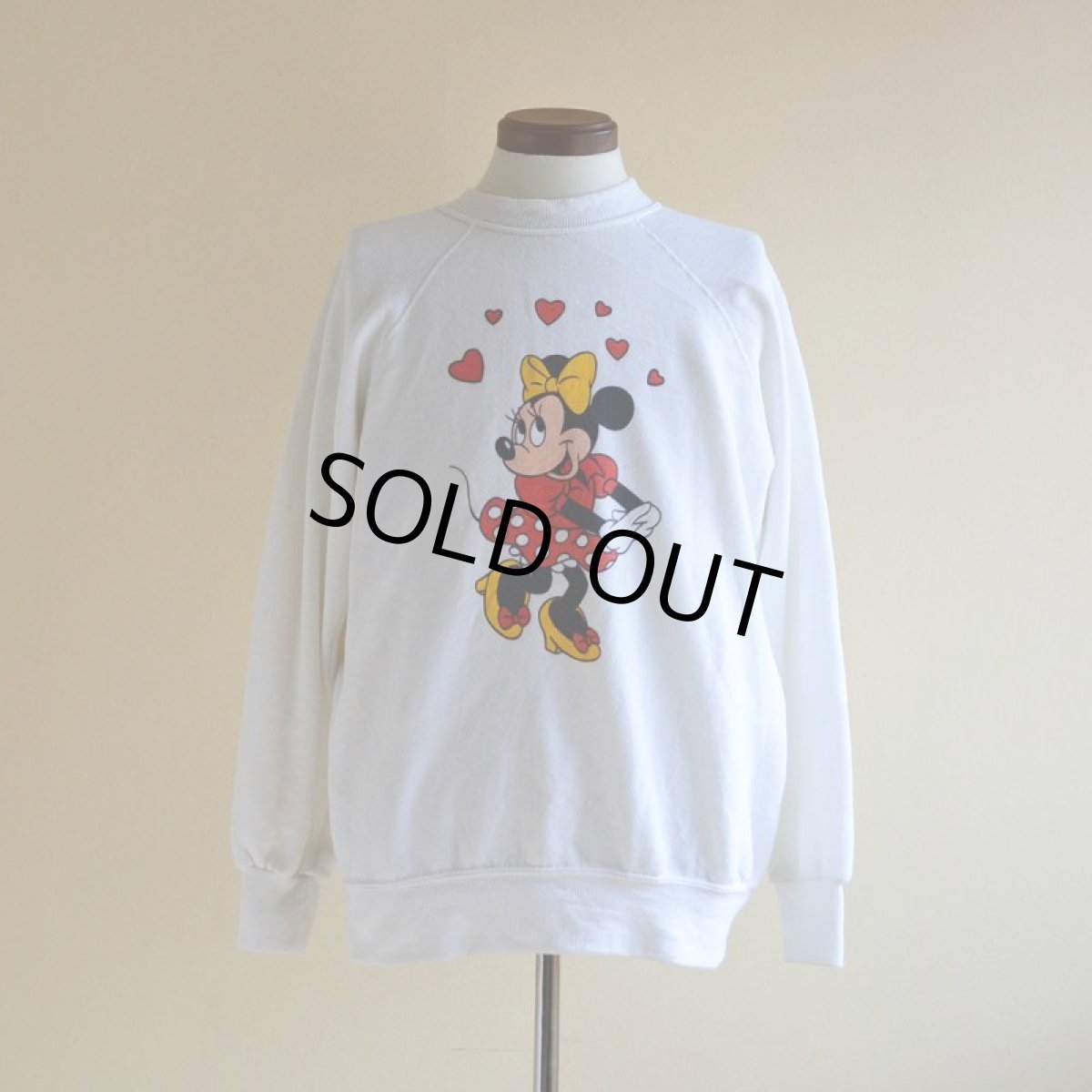 画像1: 1980s Minnie Mouse スウェット　 表記L  (1)