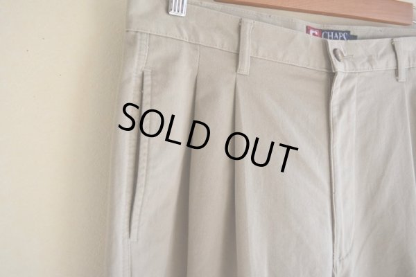 画像6: CHAPS RALPH LAUREN ツータックチノトラウザー　 表記34×30 