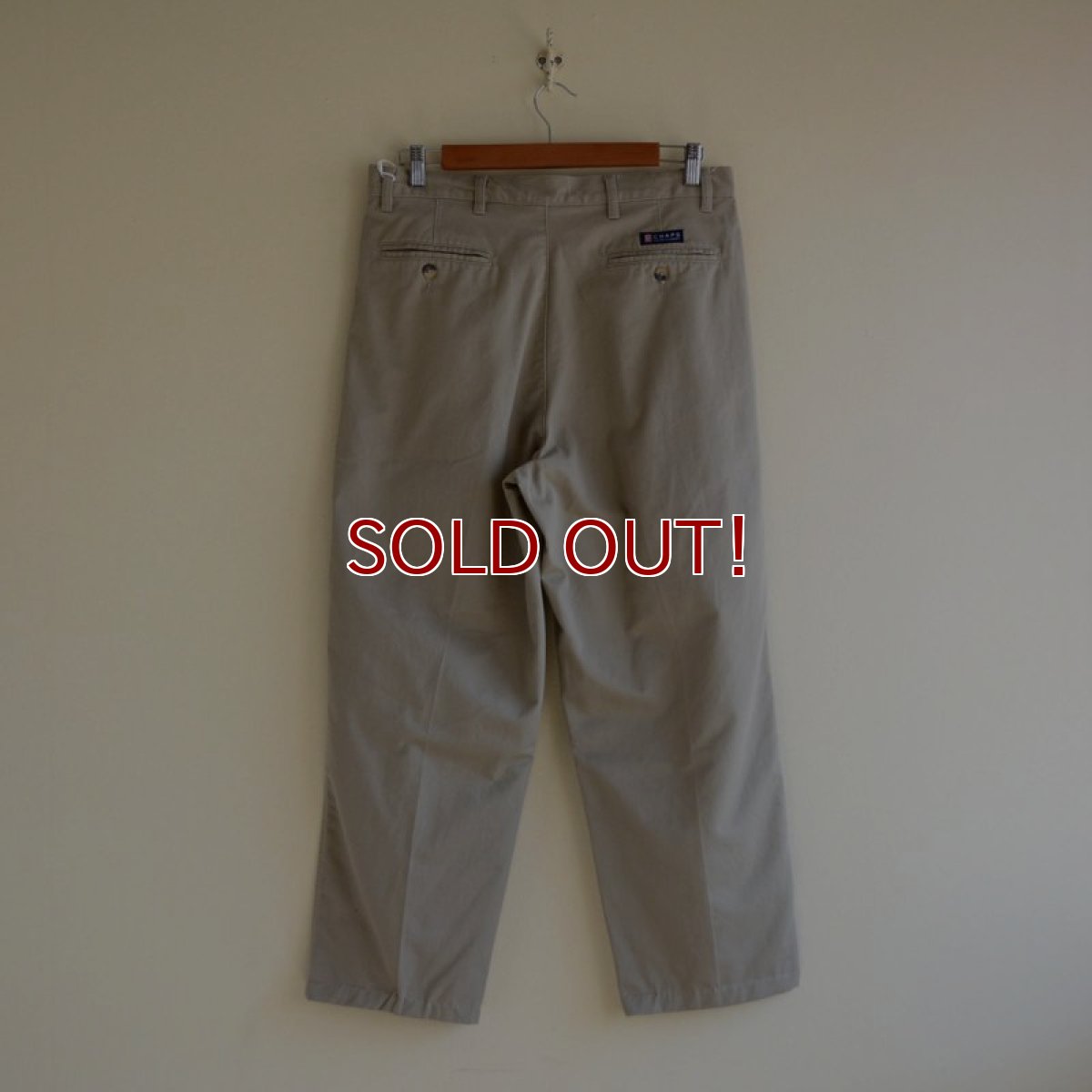 画像2: CHAPS RALPH LAUREN ツータックチノトラウザー　 表記34×30  (2)