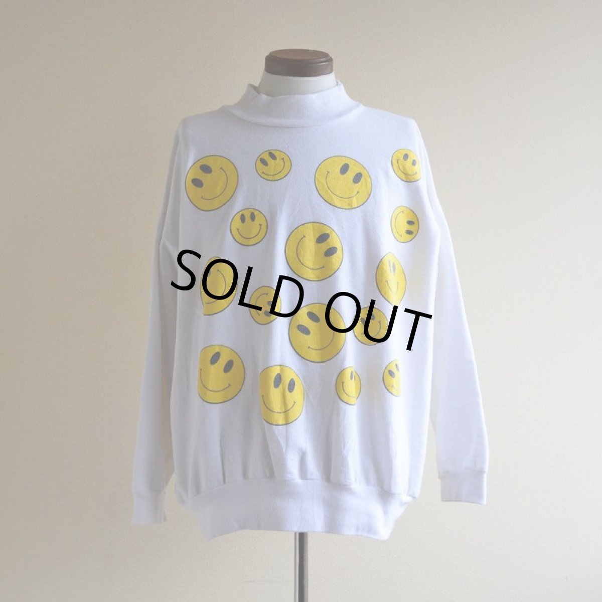 画像1: 1990s SMILEY FACE スウェット　 実寸L  (1)