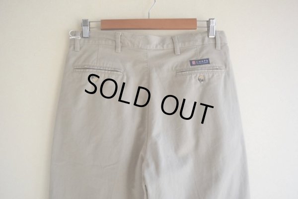 画像8: CHAPS RALPH LAUREN ツータックチノトラウザー　 表記34×30 