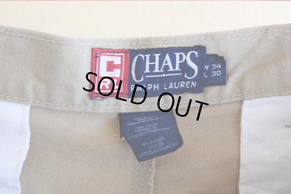 画像4: CHAPS RALPH LAUREN ツータックチノトラウザー　 表記34×30 