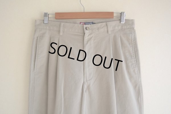 画像5: CHAPS RALPH LAUREN ツータックチノトラウザー　 表記34×30 